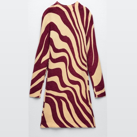 Zara Dresses Nwt Jacquard Knit Dress Zara Size L Poshmark